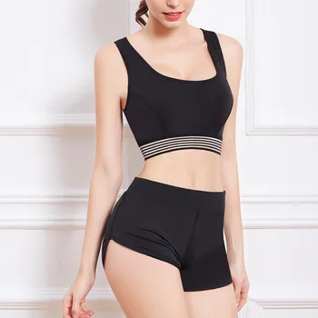 

Gym Set Solid Mesh Patchwork Stretchy Running Workout Sport Two-Piece Outfit ropa deportiva mujer