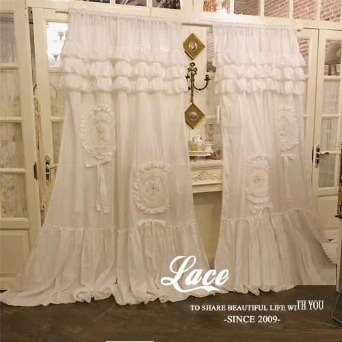 bolo camada soild branco cortinas de janela lolita palácio marca luxo