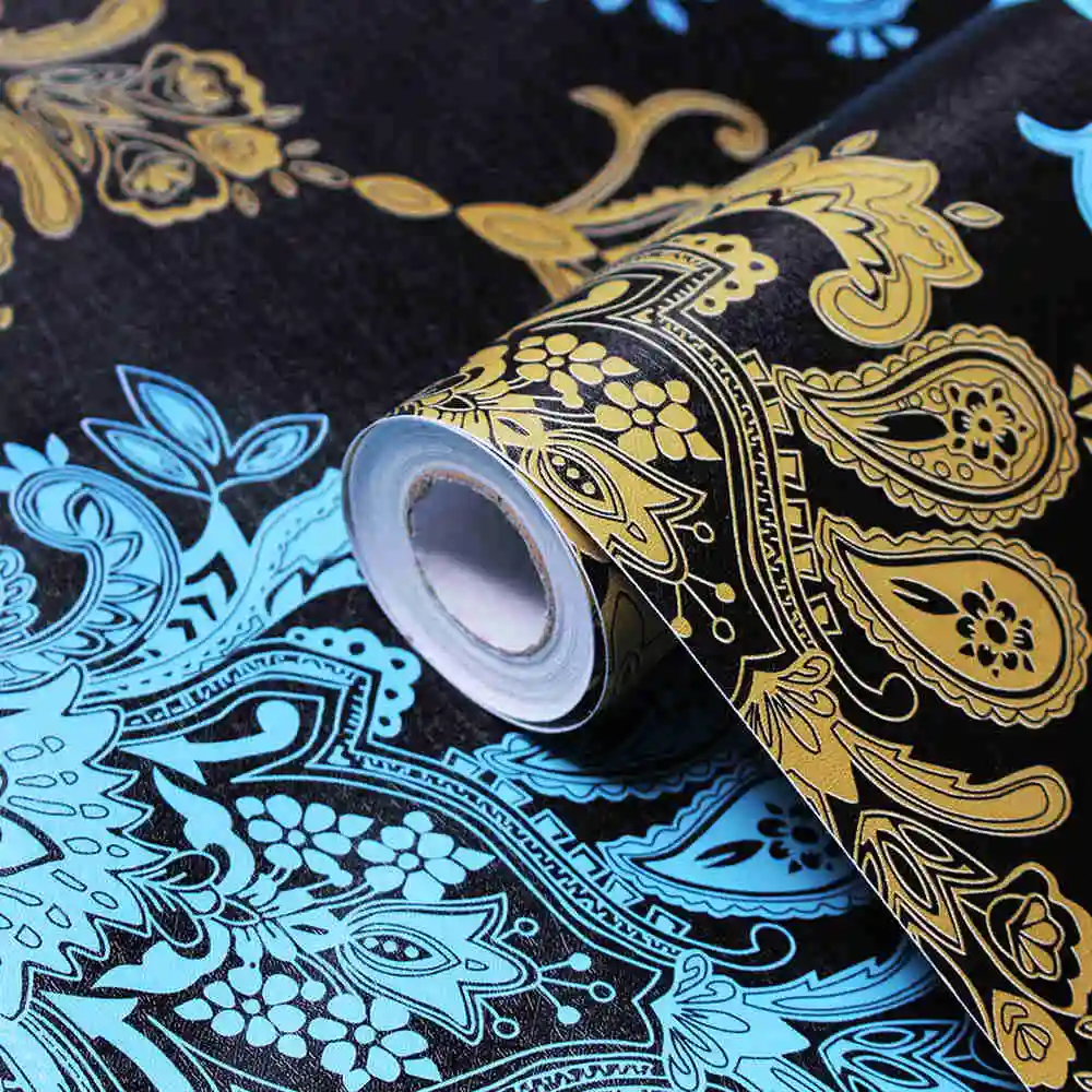 Stick Wallpaper Decorative Floral-Contact-Paper Self-Adhesive Green Removable Bedroom