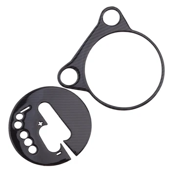 

2Pcs Carbon Fiber Gear Shift Box Panel Cover Trim Decor Fit for Nissan 370Z Z34 2009-2013 2014 2015 2016 2017 2018 2019 2020