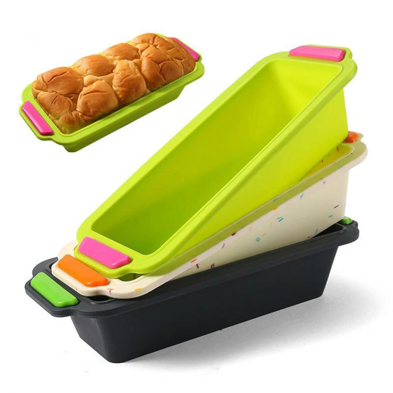 Silicone Loaf Mould Tin Non Stick Rectangle Baking Oven Pan Tray