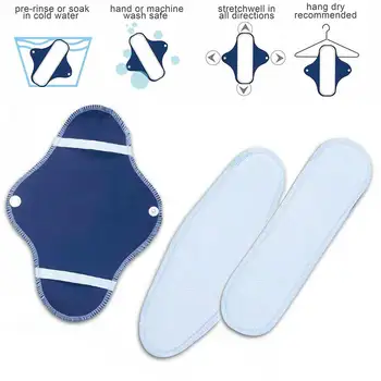 

Washable pads Women napkin cloth padded reusable Cartoon Print Menstrual Pads larger waterproof mat adult diaper pants