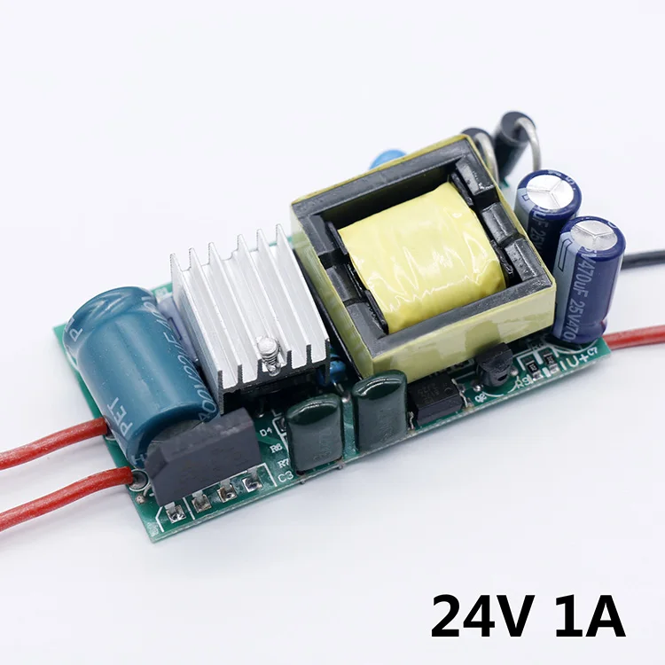 Поставка 12-24V светодиодный драйвер 220V постоянного тока до DC24V 1A светильник 12 V 6-60 W 24V 1A 1.5A светодиодный Мощность светильник трансформаторы 12 Вольт светодиодный - Цвет: 24V 1A 24W