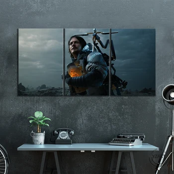 

3pcs ACT Game Sam Porter Death Stranding Games Poster Canvas Panitings Wall Art for Home Decor