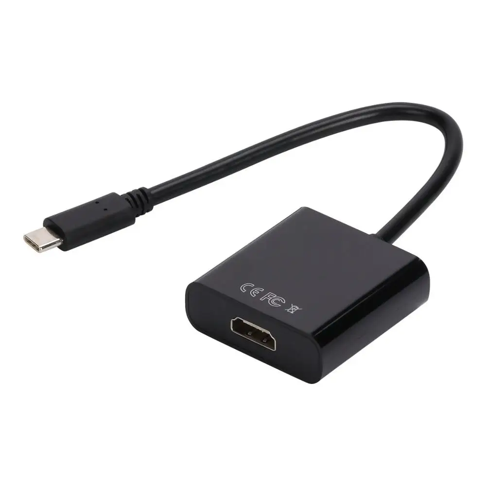 USB 3,1 type-C Мужской к HDMI Женский кабель 1080P 60 адаптер hz USB-C преобразователь видеосигнала HDMI для Macbook Chrombook PC ноутбук Таблица FS