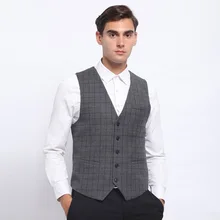 Мужской повседневный жилет Молодежный корейский стиль весна и осень костюм жилет модная мужская одежда приталенный 50% шерсть