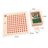 Montessori Wooden Toys Multiplication Board & Unit Division Board with Green Skittles Mathematics Toys Tables of Arithmetic Gift 6