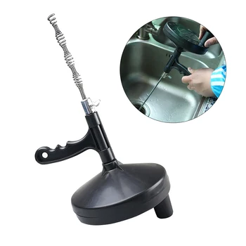 

Hot Sink Pipe Drain Cleaning Auger Plunger With 5M Snake Cable Bathroom Clean Dredging Tool Sewer Brush Pipe Sewer Dredger