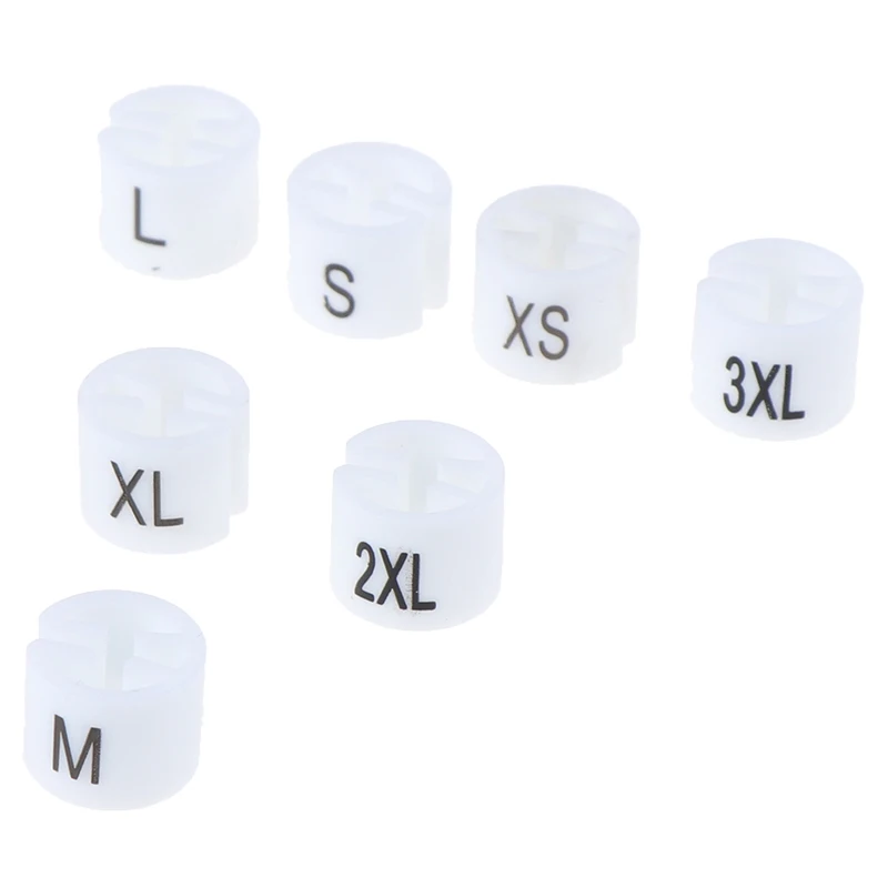 New 100pcs White Hanger Sizer Garment Tags Markers Size Dividers Size Marker for Hangers XXS-3XL Printed Wholesale