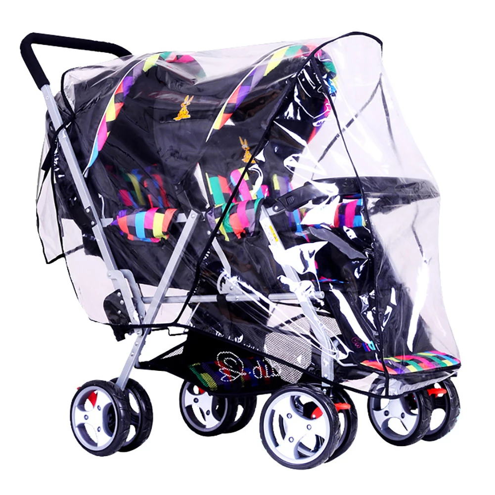 double stroller rain cover