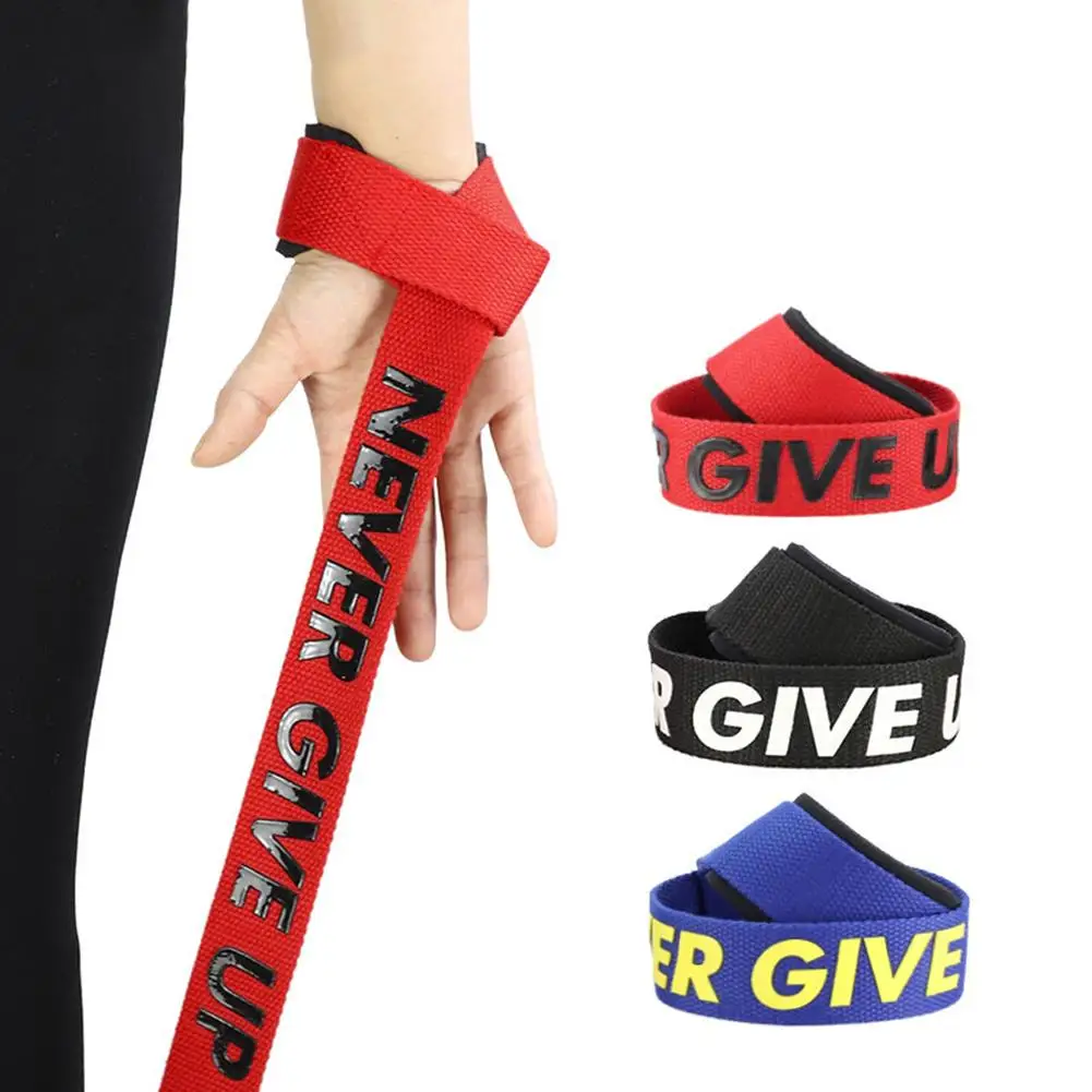 

1 Pair Weight lifting belt Gym Fitness Weight Lifting Hand Grip Straps Dumbbell Wrist Support Band