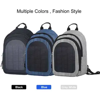 

5W 2L Solar Panel Backpack Portable USB Shoulder Bag Large Capacity Waterproof Charging Solar Panel Cells Charger Bags