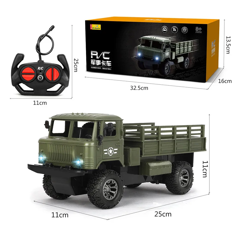 2021 Новинка 1:16 4D военная модель полноприводный Радиоуправляемый автомобиль со
