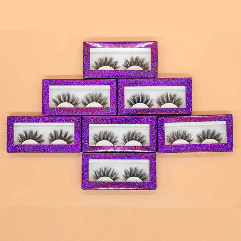 

Miracle 3D 25mm Soft Fluffy Mink False Eyelashes Natural Dramatic Volume Fake Lashes With Packaging Box Wholesale Wispy Thick