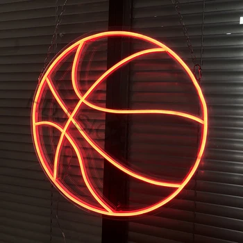 

Custom Outdoor Led Flex Neon Wall Sign basketball Bar Pub Club Hanging Flexible Decor for Room Wedding NeonTop Light Up Signs