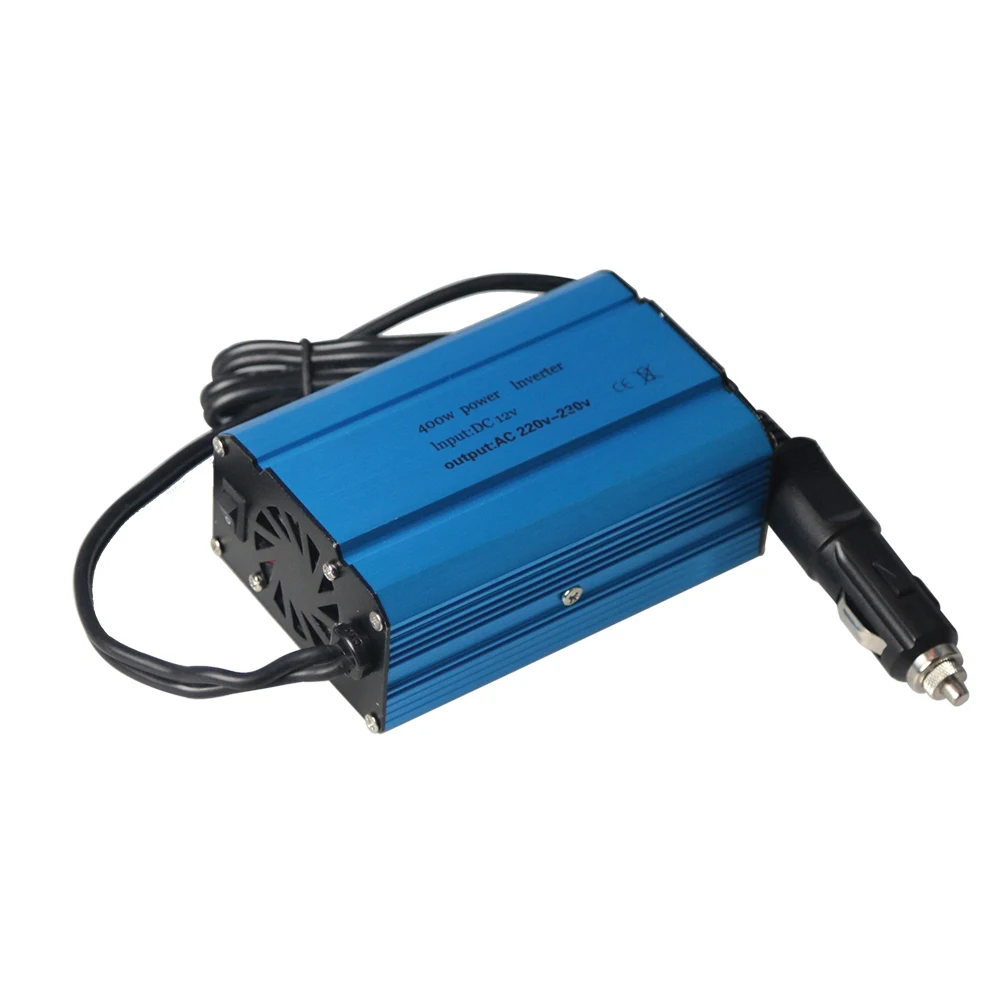 Универсальный автомобильный инвертор питания двойной USB автомобильный переходник преобразователь питания модифицированная Синусоидальная волна 400 Вт DC12V к ac220в