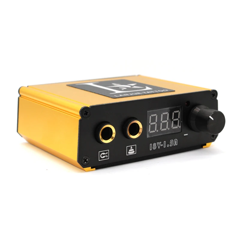 

Easy portable Aluminum alloy Mini Professional Digital LCD Tattoo Power Supply For Tattoo Machines Makeup daul Tattoo Pen Powe