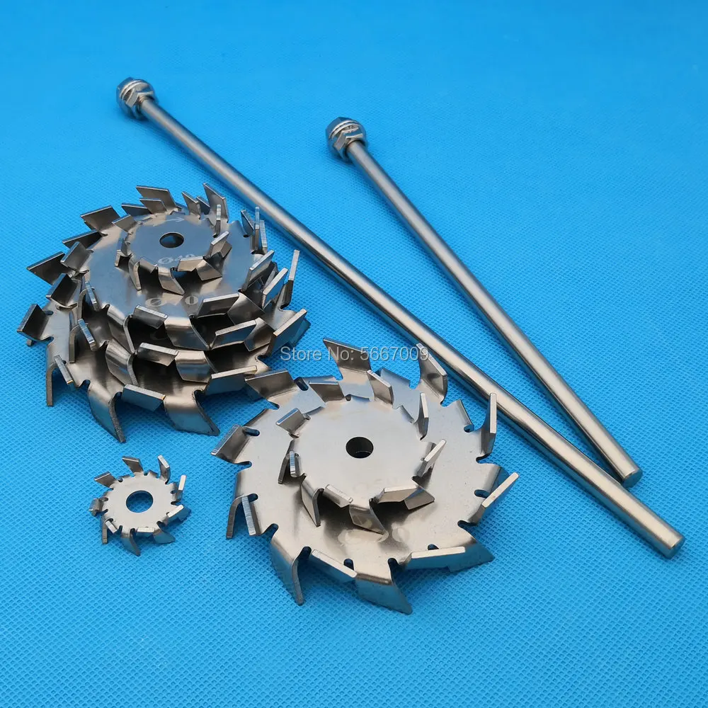 

1set lab stainless steel dispersion plate paddle dispersion disk dispersing machine blade with agitating stirring rod