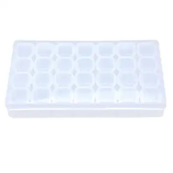 

1pcs Storage Box Plastic Detachable 28 Slots Nail Art Tools Jewelry Storage Box Transparent Case Organizer Beads Case Organizer