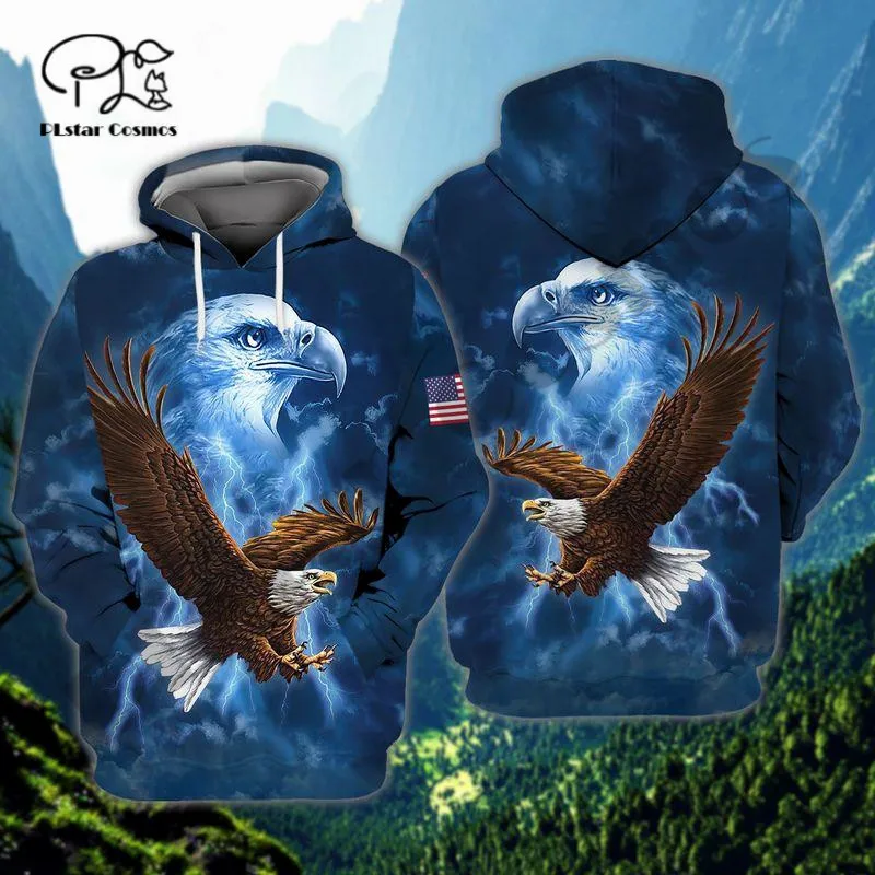 

PLstar Cosmos 3DPrint Newest Eagle Bird Art Unique Aswome Men/Women Cozy Hrajuku Casual Streetwear Hoodies/Zip/Sweatshirt T-17