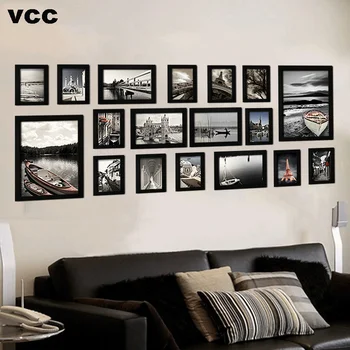 18 шт./компл., деревянные рамки для картин, настенная фоторамка с картинками, Классическая деревянная рамка для украшения дома