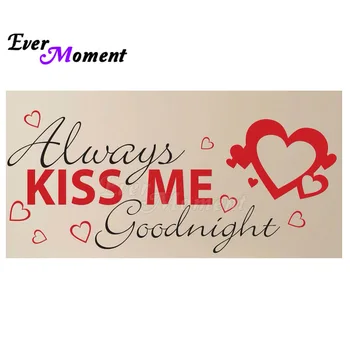 

Ever Moment Diamond Painting Full Cross Stitch Kits Blessing Red Heart Kiss Mosaic Picture Home Wall Decoration Craft 5L107