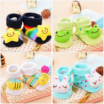 

2019 New Baby Cute Cartoon Socks Newborn Baby Anti-Slip Indoor Floor infant Socks Shoes Boots Kids Clothes Accessories