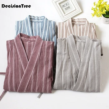 

2020 male pajamas sets 100% cotton kimono sleepwear japanese style pyjamas men soft home wear pijama hombre pijama masculino