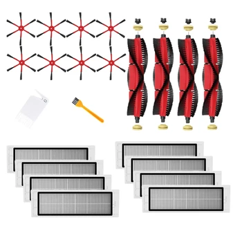 

New for Mi Roborock Vacuum Cleaner Parts Of 8 Side Brush 4 Roller Brush 8 HEPA Filter for Mi Roborock Vacuum Cleaner Accessories