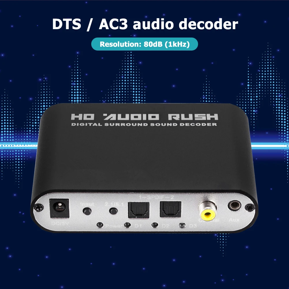 5 1 CH AC3 DTS Dolby HD аудио декодер коаксиальный цифровой до канальный RCA аналоговый