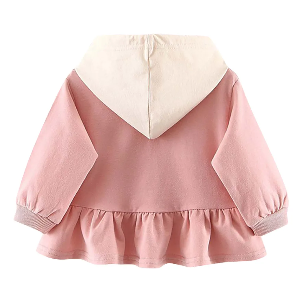 Платье для маленьких девочек vestido Infantil Menina فساتين اطفال модная зимняя одежда с рюшами на оборках с капюшоном и изображением персонажа из мультика Повседневное платья мини платье Z4