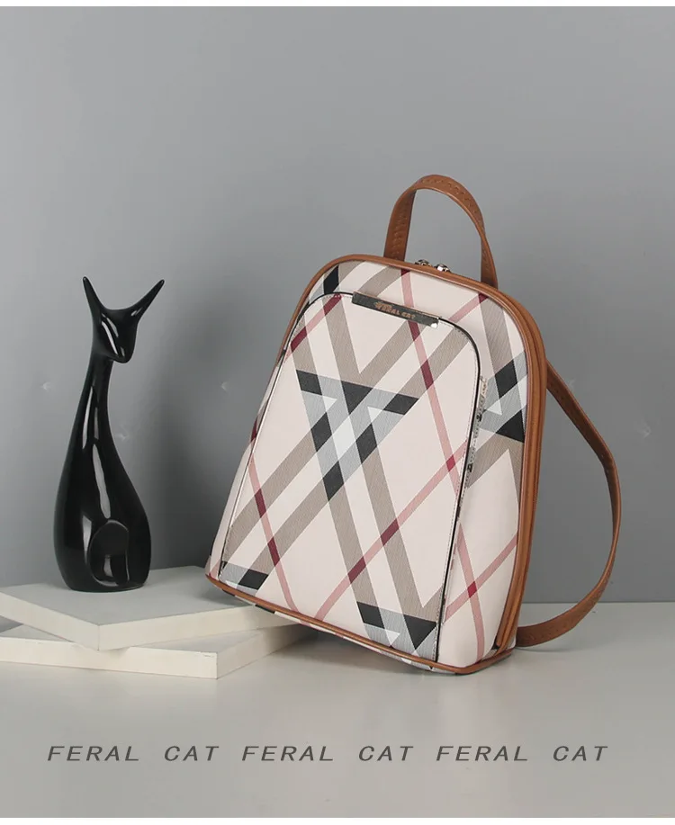 FERAL CAT 2018 New Fashion Women Backpack High Quality Pu Leather Backpacks Bags For Lady16