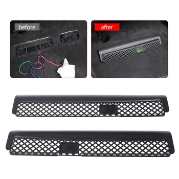 

Hot 1 Set / 2 Pcs Auto Car Rear Seat AC Heater Floor Air Duct Vent Outlet Cover For AUDI A4 B9/8W YHQ