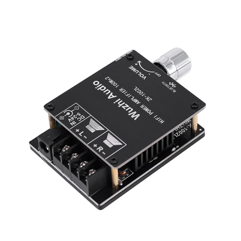 ZK 1002L Мини Bluetooth 5 0 DC 24V беспроводной аудио цифровой усилитель мощности стерео