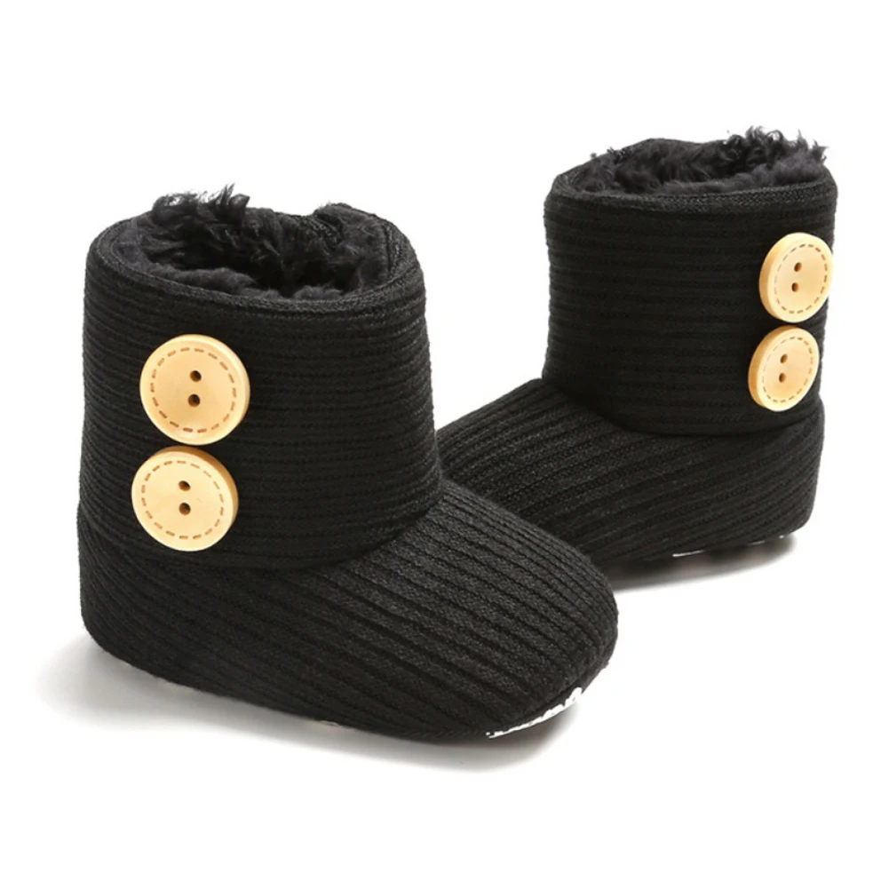 Kids Infant Toddler Moccs Shoes Fashion Newborn Baby Boys Girls Winter Warm Boots for 0-18 Month