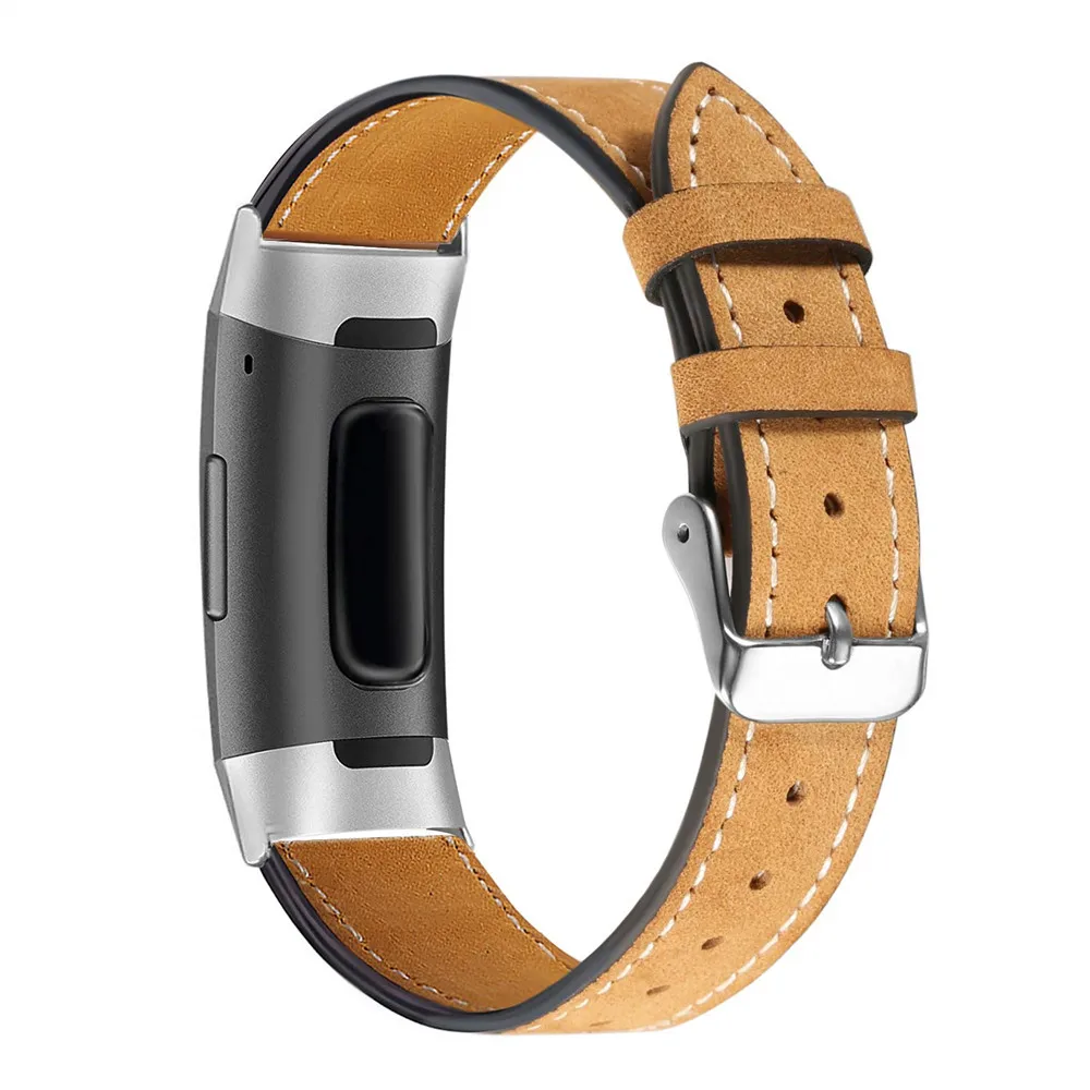 Ремешок из натуральной кожи, сменные Ремешки для наручных часов для Fitbit Charge 3 Charge3, сменные Смарт-часы для фитнеса