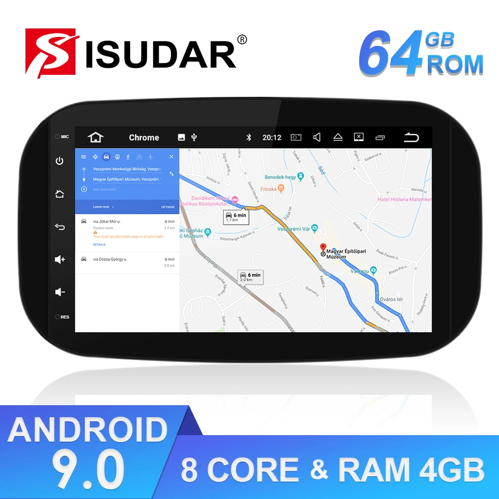  Isudar 1 Din Auto Radio Android 9 For Mercedes/Benz/SMART 2016 CANBUS Car Multimedia Player Octa Co