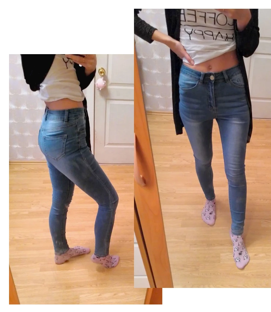 Джинсы для женщин с высокой талией брюки для женщин Большие размеры женские узкие джинсы 5xl деним modis уличная