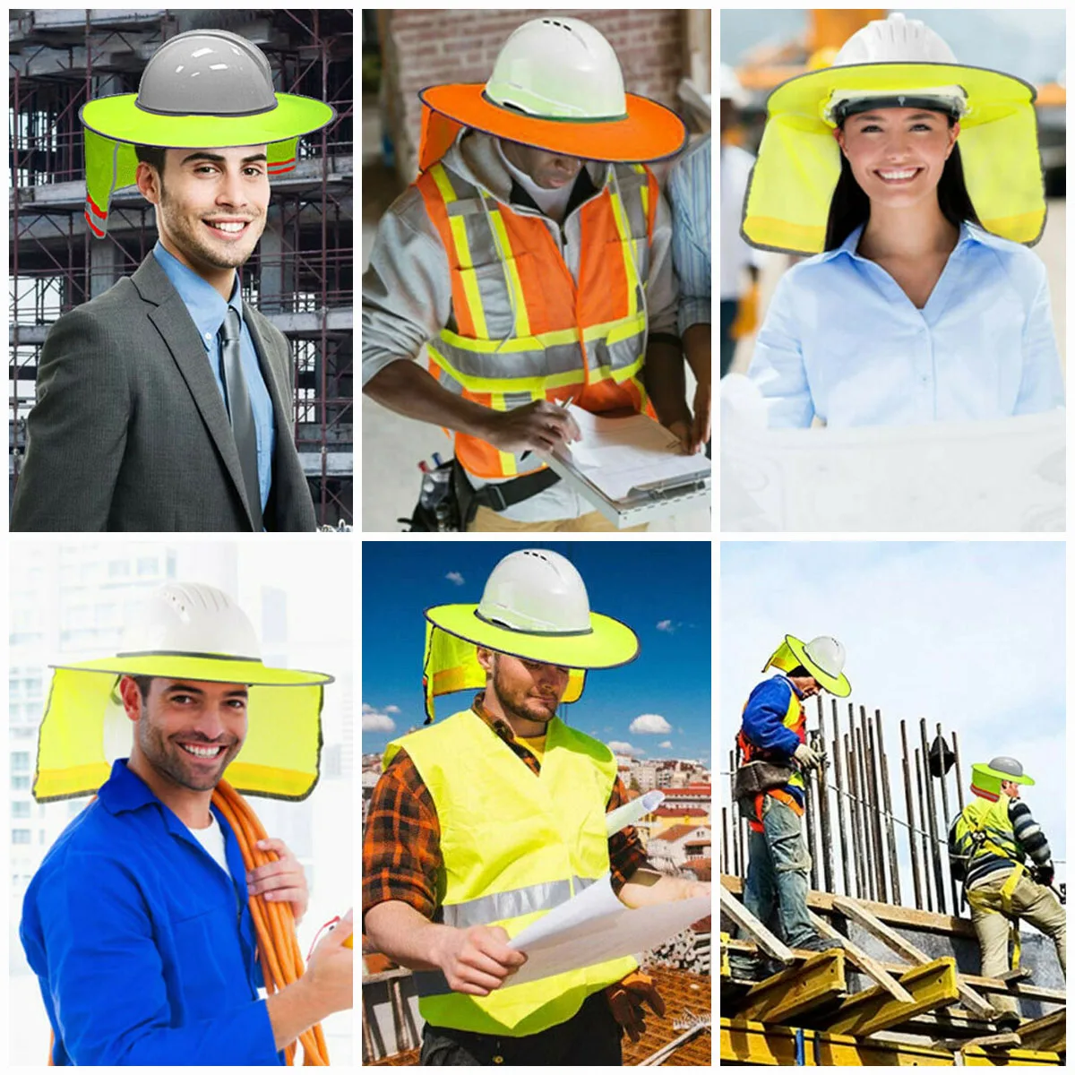 reflective safety hats