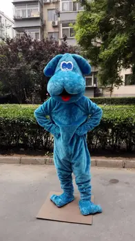 

Blue Dog Mascot Costume Suit Cosplay Party Game Animal Fancy Dress Outfit Halloween Adults Advertising Parade Carnival Xmas 2019