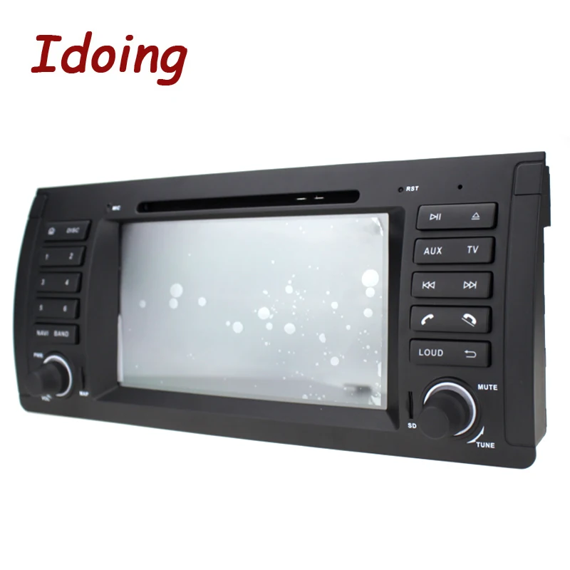 Perfect Idoing 7" Android 9.0 Car Auto Radio Multimedia DVD Player 1 Din Stereo System For BMW E39 X5 E53 Octa Core 4G+64G DSP NO 2 din 4