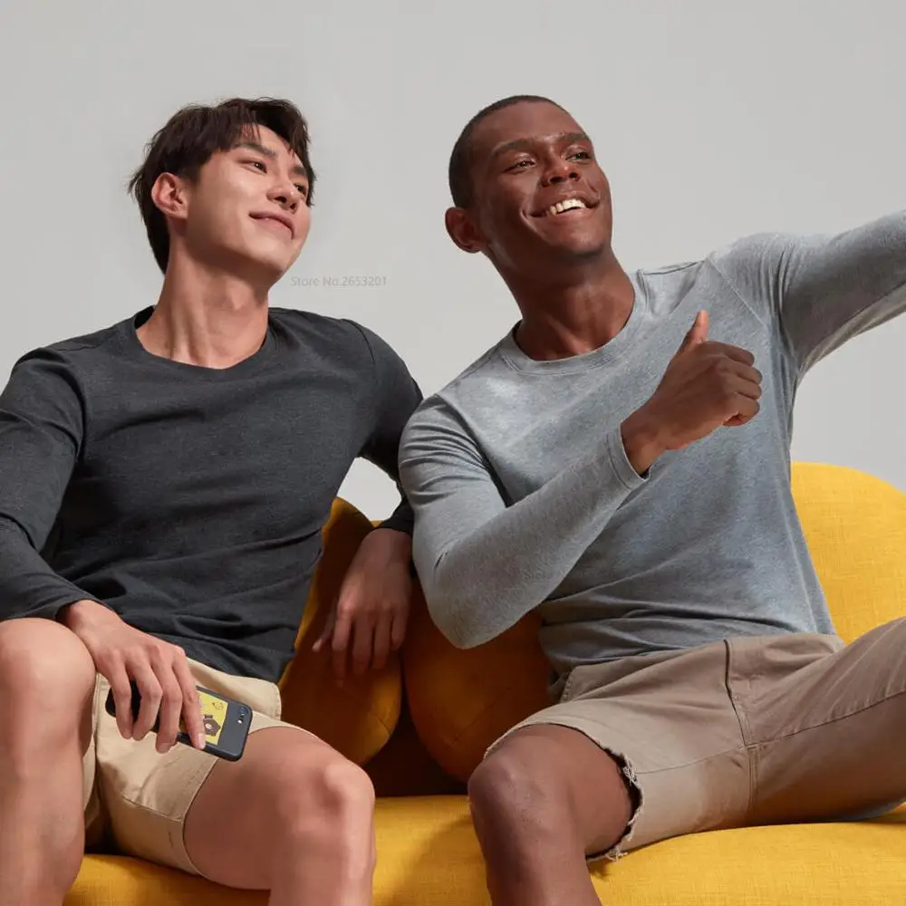 Xiaomi Youpin CrabSecret Commuter круглая шея рубашка 2в1 классический дизайн замок температура кожа-дружественный мягкий уход удобный теплый