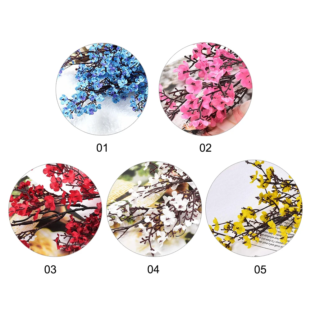 4pcs Artificial Gypsophila Flowers Real Touch Simulation Flower Plant Fake Bride Bouquet For Wedding Home Party Decoration