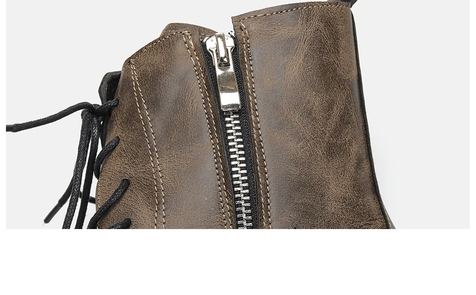 38~ 50 мужские ботинки брендовые винтажные удобные модные кожаные ботильоны# MLEW81
