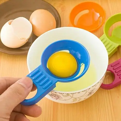New Kitchen Tool Gadget Convenient Egg Yolk White Separator Divider Holder Sieve 