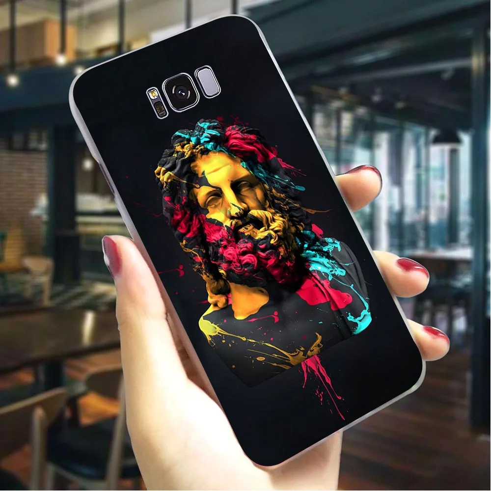 Жесткий чехол Модный для телефона с абстрактным искусством и статуей Galaxy A20 A3/A5 A6
