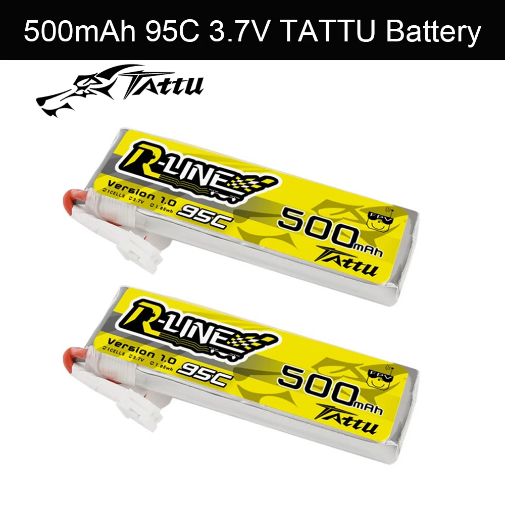 Литий полимерный аккумулятор TATTU R Line 500 мАч 95C 3 7 в для радиоуправляемого FPV