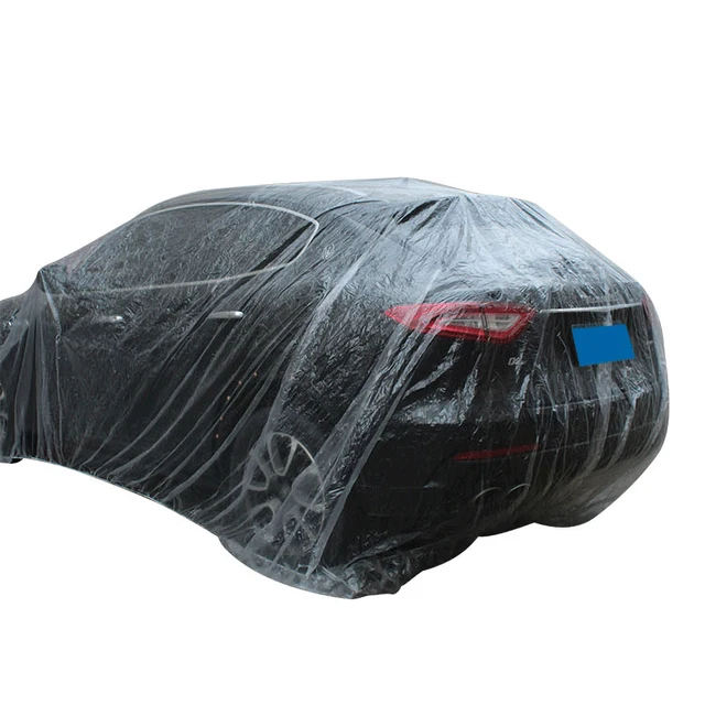 VEVOR Clear Plastic Car Cover 10pcs Disposable Car Covers, 22' x 12'  Universal Plastic Car Cover, Waterproof Dust-Proof Full Cover, Outdoor  Indoor Car Cover, Effective Protection, Universal Type 