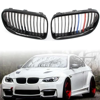 

Car Front Grille Replacement Kidney Grill front bumper Gloss Black Red White Blue For BMW 3 series E92 E93 2 Door 2006 -2009