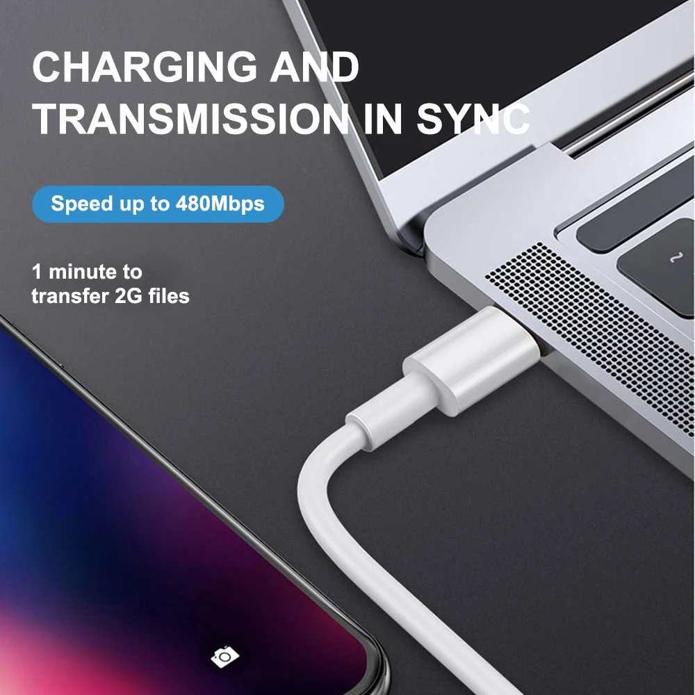 

Type C To Lighting Fast Charging Cable 18W for IPhone IPhone 8/X/XS/XR/11 Pro Max Macbook Charger Sync Data Cord Type C Cable